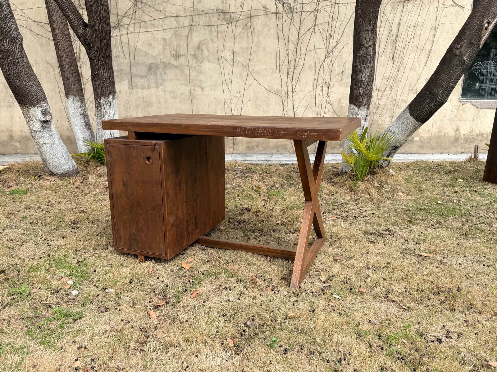 Pierre Jeanneret Administrative Desk PJ-BU-19-A, front view