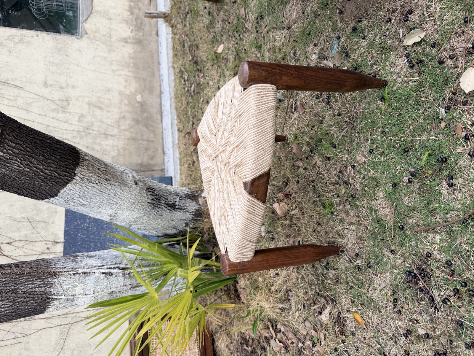 Pierre Jeanneret Low Three-Legged Stool PJ-SI-66-A